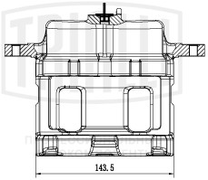 Суппорт торм. для а/м Hyundai Santa Fe (00-)/Trajet (00-) перед. прав. d=43мм (CF 200302)
