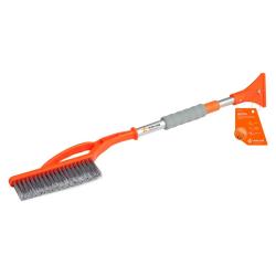 AIRLINE AB-R-14S Щетка от снега и льда с телескопической рукояткой и распушённой щетиной + скребок (79-100 см)