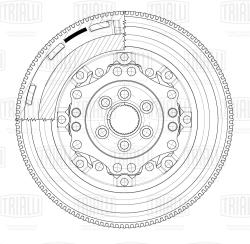 Маховик для а/м VW Passat B6 (05-) 2.0TDI (двухмасс.) (FW 1835)