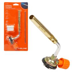 Горелка газовая на цанговый баллон, ручн.поджиг, сопло D12*108мм с набором для пайки (припой,флюс) (ADGT003)