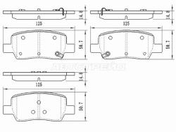 Колодки тормозные (Сзади) Hyundai Santa Fe 18-21 / Kia Sorento 20-