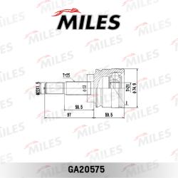 GA20575 ШРУС MITSUBISHI COLT VI 1.1-1.5 02-12 нар.