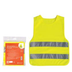 AIRLINE ARW-CV-01 Жилет детский со световозвращающими полосами, р. 30-34 (58*51 см), желтый