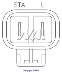 Transpo регулятор напряжения генератора Honda Opel ih769