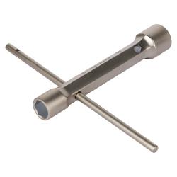 Ключ свечной кованый двусторонний 16x21мм, 160мм с воротком (ATAC006)