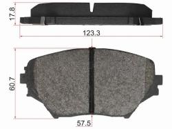 Колодки тормозные (Спереди) Toyota RAV4 (CA20) 00-05