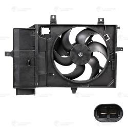 Э/вентилятор охл. для а/м Nissan Note (06-)/Micra (02-) AT (с кожухом) (LFK 1411)