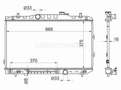 Радиатор Kia Cerato 04-09