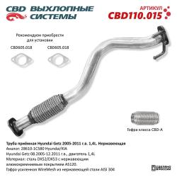 Труба приемная CBD110.015