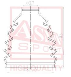 Шрус наружный 33x59 5x28 MITSUBISHI LANCER X CY3 2007- mt-cy3