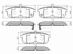 Колодки тормозные (Сзади) Kia Sorento 02-09