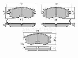 Колодки тормозные (Спереди) Isuzu ELF NPR\NQR 93-06 / Nissan Atlas F 92-02 / Atlas H 91-95 / Cabstar