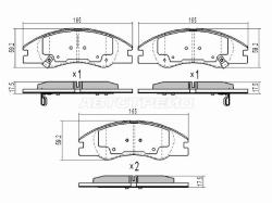 Колодки тормозные (Спереди) Kia Cerato 04-10 / Cerato Koup 08-14