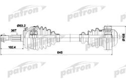 PDS0307 Полуось