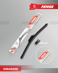 WB43200 Щётка с/о 430мм 17" Универсальная бескаркасная. Крепление: 5 в 1