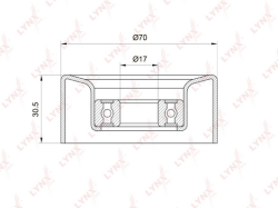 Ролик ремня приводного FORD TRANSIT 2.4D/3.2D 06- YP850344