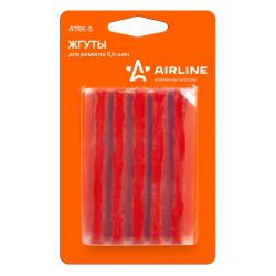 Жгуты для ремонта б/к шин, 6*100мм, 10 шт, коричневые, ПВХ подложка, в блистере (ATRK-5)