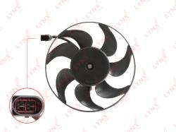 Вентилятор радиатора AUDI A3 1.6D-2.0D 03-12 / TT 1.8-2.0 08-13 SKODA OCTAVIA(1Z) 1.4-2.0D 07> / SU rf-1510