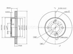 Диск тормозной (Спереди) Suzuki Solio 15-20