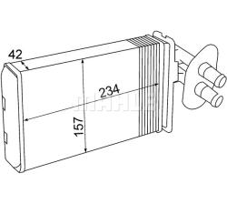 Радиатор отопителя VW T4 1.8-2.8/1.9D-2.5D 98-04 AH 69 000S