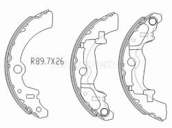 Колодки тормозные барабанные Suzuki Alto 98-04 / Ignis 00-20