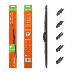 Щетка стеклоочистителя гибрид 400мм (16") 3 адаптера (AWB-H-410)