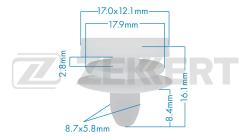 Клипса крепёжная Toyota (миним. кол-во заказа 10 шт) be-1678