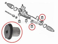Сайлентблок рулевой рейки Toyota Ipsum (ACM20) 01-09 / Noah 01-07 (2WD)