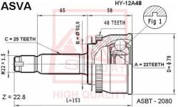 Шрус наружный 22x52.5x25 HYUNDAI HYUNDAI : GETZ hy-12a48