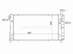 Радиатор Toyota Prius (NHW10) 97-03