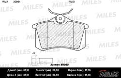 E110021 Колодки тормозные AUDI A4/A6/RENAULT SCENIC/VW GOLF 2/3/PASSAT зад. SemiMetallic