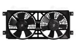 Э/вентилятор кондиц. для а/м SsangYong Kyron (05-)/Actyon (05-) (2 вент.) (с кожухом) (LFAC 1750)