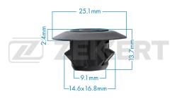 Клипса крепёжная Toyota (миним. кол-во заказа 10 шт) be-3006