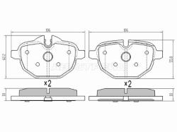 Колодки тормозные (Сзади) BMW 5-Series 09-24 / 6-Series 20-