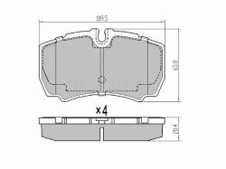 Колодки тормозные (Сзади) Ford Transit 06-14