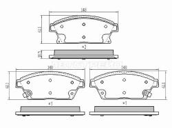 Колодки тормозные (Спереди) Chevrolet Aveo 16- / Opel Astra 09-15 / Zafira 11-16