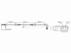 Датчик ABS перед MERCEDES C W203/S203 00-07/CLK C209/A209 02-10 LH=RH