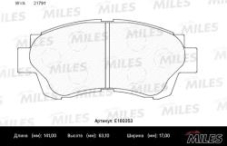 Колодки тормозные TOYOTA CAMRY 91-96/CELICA 2.0 93-99 передние SemiMetallic E100353