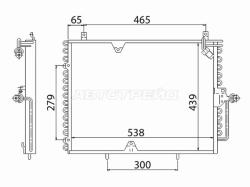 Радиатор кондиционера Mercedes-Benz E-Class 84-93