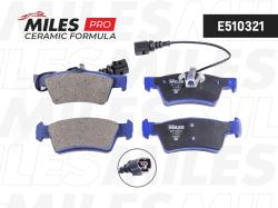 E510321 Колодки тормозные VOLKSWAGEN TOUAREG 02-10 задние с датч. Ceramic