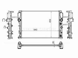 Радиатор Mercedes-Benz E-Class 02-09 / CLS-Class 04-10