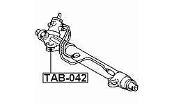 Сайлентблок рулевой рейки TOYOTA LAND CRUISER 100 98-07 TAB-042