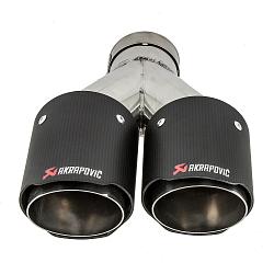 Карбоновая насадка Akrapovic Style 90x2 мм MT214R