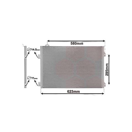 Радиатор кондиционера RENAULT CLIO II (01-)