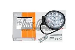 Фара светодиодная круглая, рассеив. свет, 14 диодов,42W,(115х42х142)12/24V AE42R-14LED-42PC