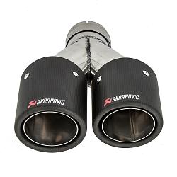 Карбоновая насадка Akrapovic Style 90x2 мм MT213R