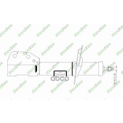 Амортизатор подвески газовый RH CHEVROLET CAPTIVA 06- 42141729