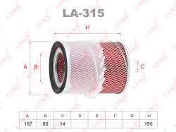 Фильтр воздушный MITSUBISHI L200 2.5D-TD 96> / PAJERO 2.5TD 90> la-315