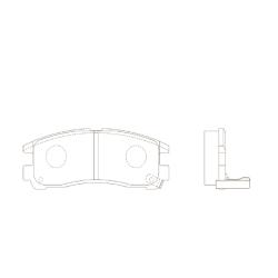Колодки тормозные дисковые MITSUBISHI Galant 1993 - 2012 / FTO 1994 - 2001 / Eclipse 1991 - 1999 / C ckm-6