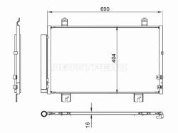 Радиатор кондиционера Lexus GS 11-20